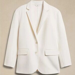 BR Nelli Oversized Double-Faced Transitional Blazer Snow Day 850180 Size Small